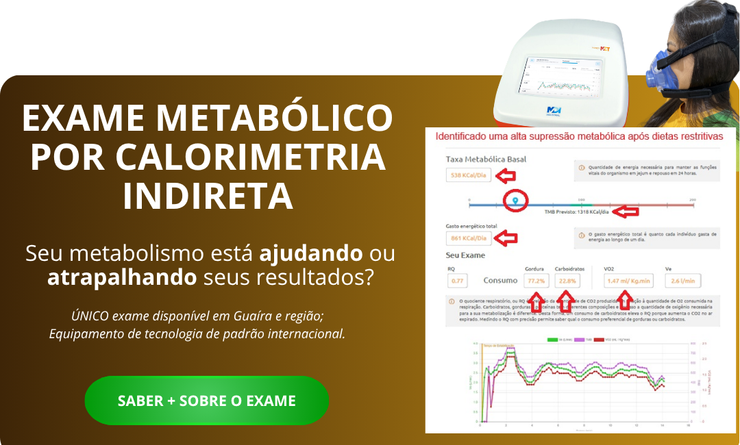 Exame metabólico por calorimetria indireta